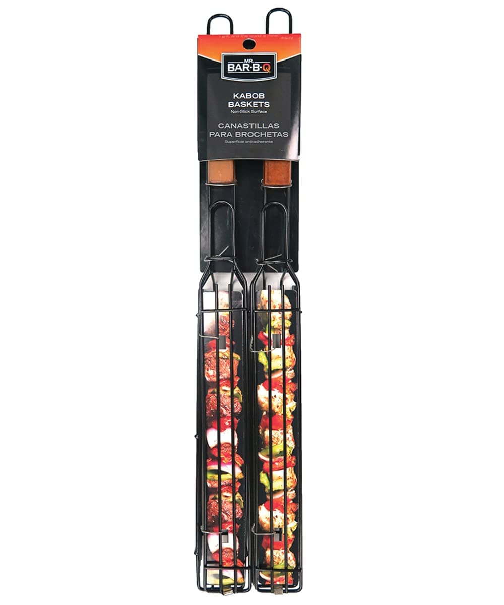 Mr Bar B Q 06075Y 2-Pack Kit, Single Kabob Baskets