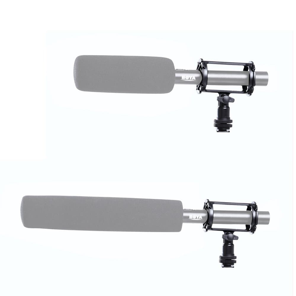 Pepisky BY-C04 Camera Video Microphone Shock Mount for RODE NT4 BY-PM1000 Microphones 0.74" - 0.86" (19mm-22mm) in Diameter