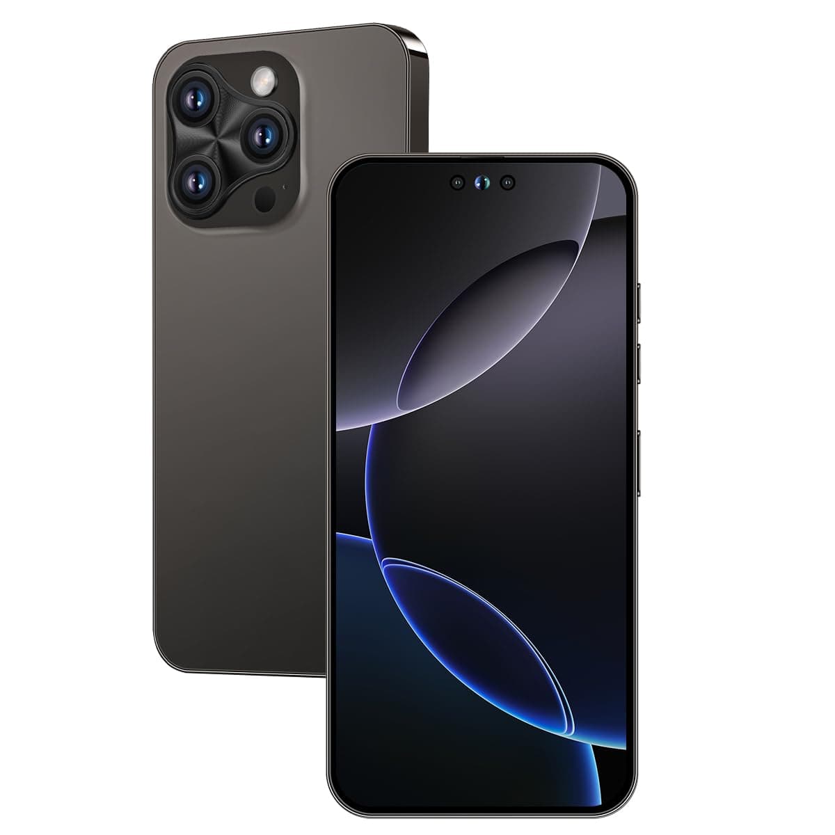 A16 PX Unlocked Phone 8-Core Android Smartphone 8GB RAM + 256GB Storage 50MP + 24MP Cameras 6800mAh Battery 6.7-Inch HD Display 5G Dual SIM (Titanium Black)