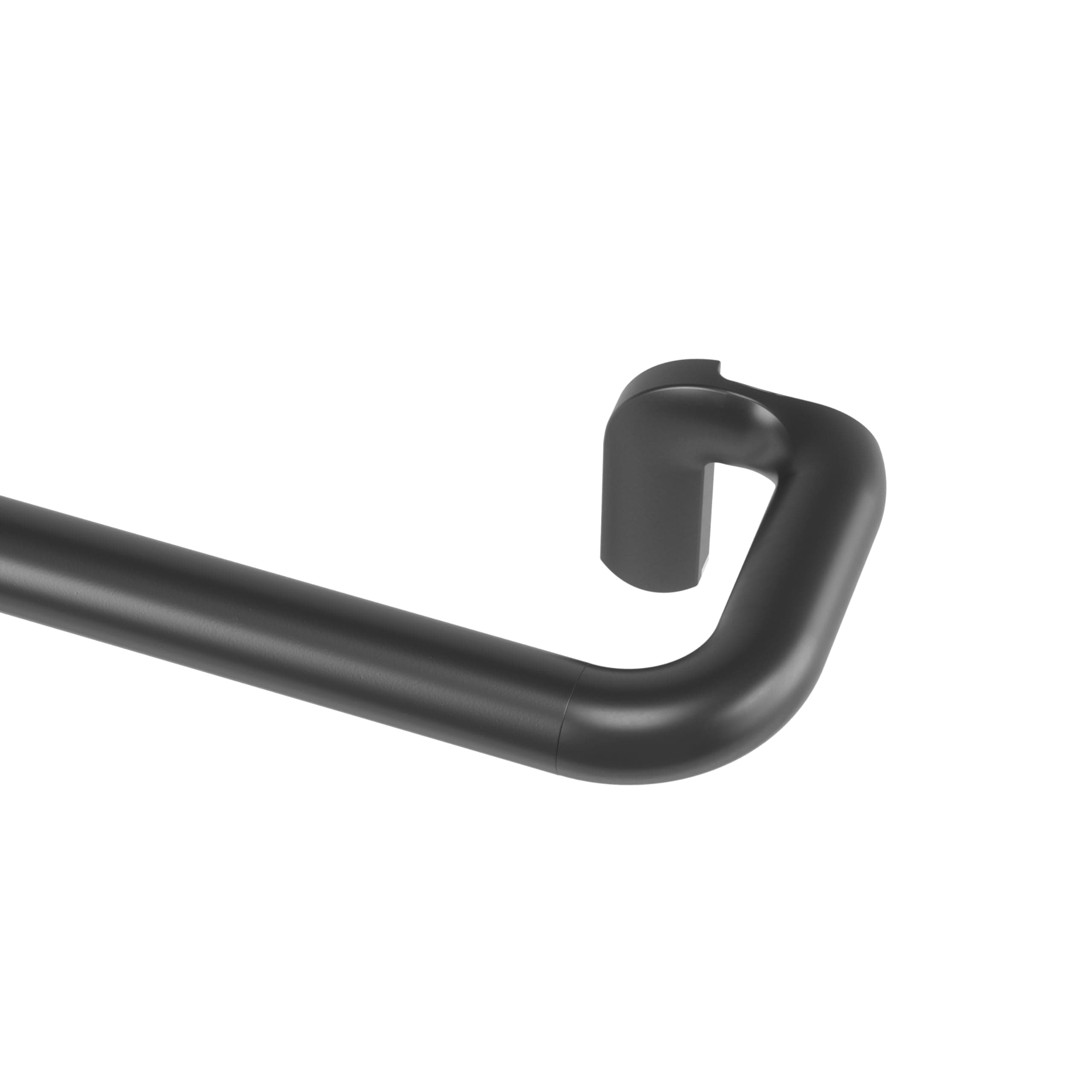 Twilight Modern Single Curtain Rod, Black