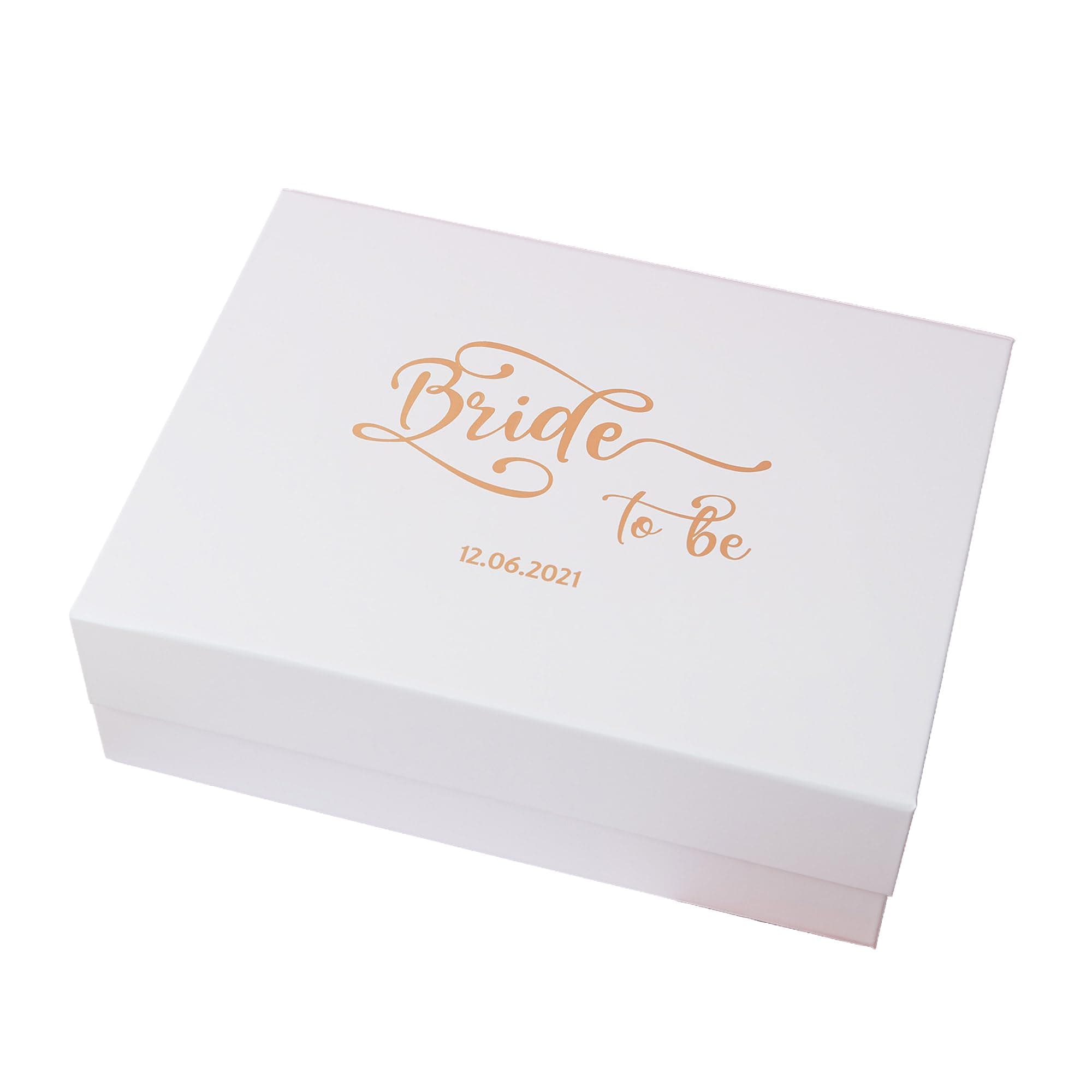 Pink Positive Custom Bride to Be Gift Box, Personalised Future Bride Box, Luxury Magnetic Gift Box