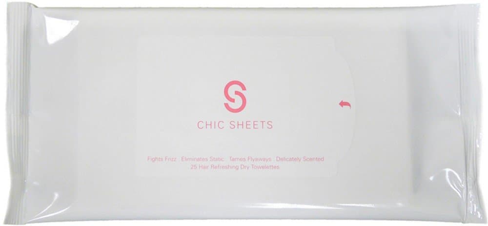 Chic Sheets Hair Refreshing Dry Towelettes, 25 Count
