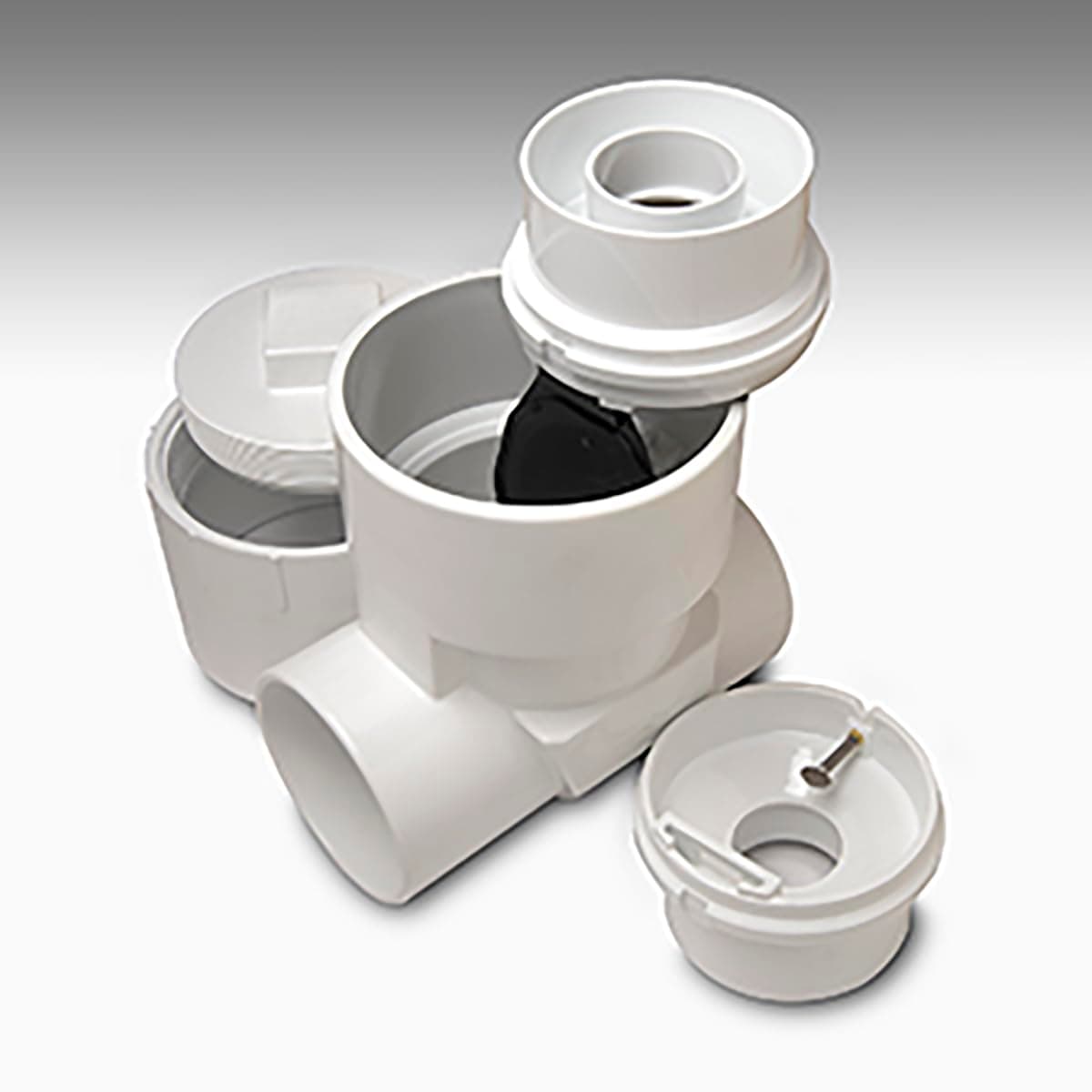 Rectorseal 97034 4-Inch Pcv Clean Check Extendable Backwater Valve with Adapter, 1-Piece