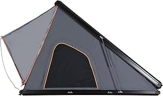 Hard Shell Roof Tent Aluminum Alloy, Truck SUV Camping Roof Tent with Ladder, 1-3 Person Pop Up Roof Tent, Waterproof Sunroof Tent Breathable Large Space