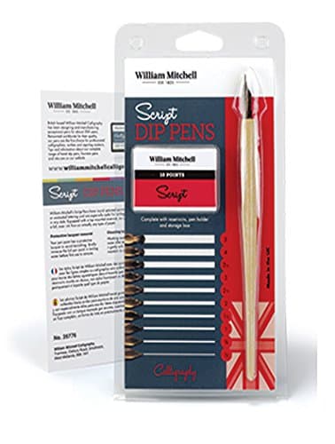 William Mitchell Calligraphy Script Dip Pens Set