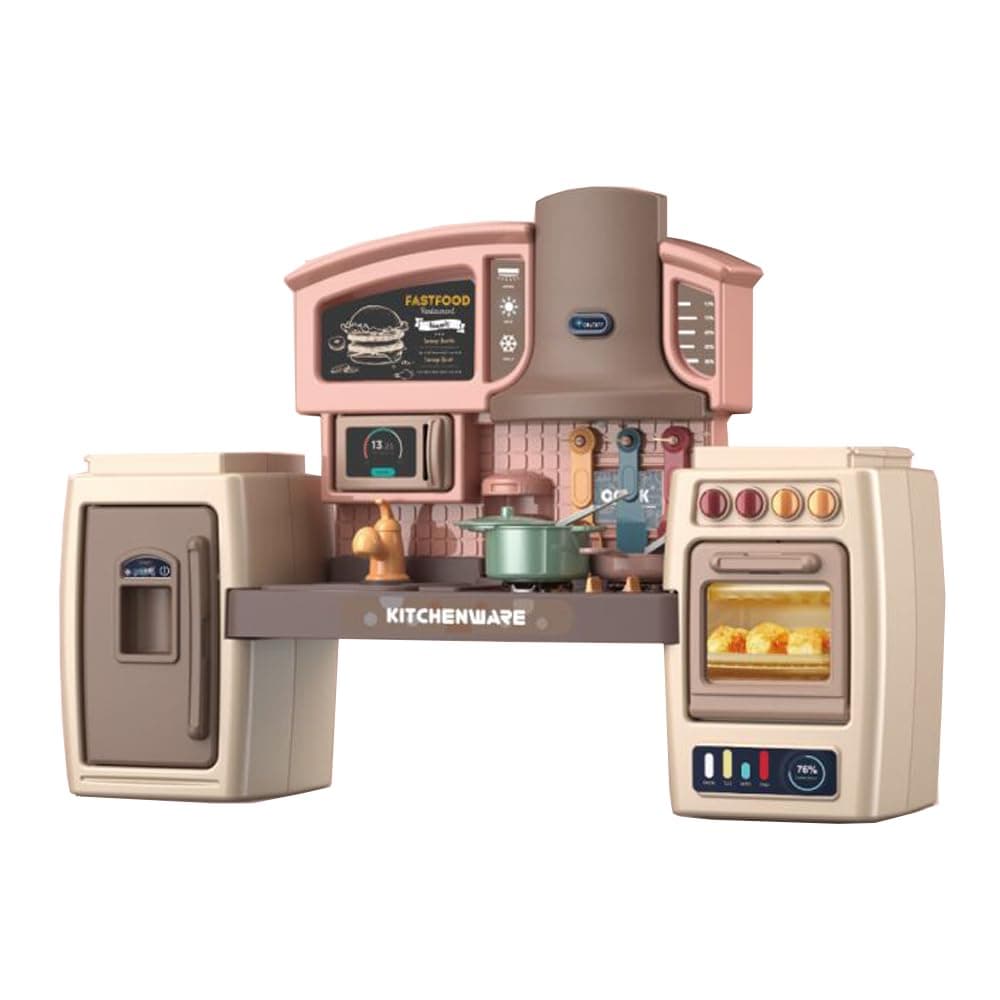 2 in 1 Kitchen Counter Suit - Cook Fun - with Light and Sound - Assorted Color