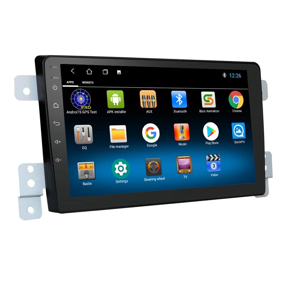 Ossuret Android 10 OS 9 Inch 2 Din GPS Car Navigation Fits for Suzuki Grand Vitara/Escudo 2005-2015 Support FM Mirror Link Bluetooth SWC USB 1080P Video Touch Screen Can Plug and Play