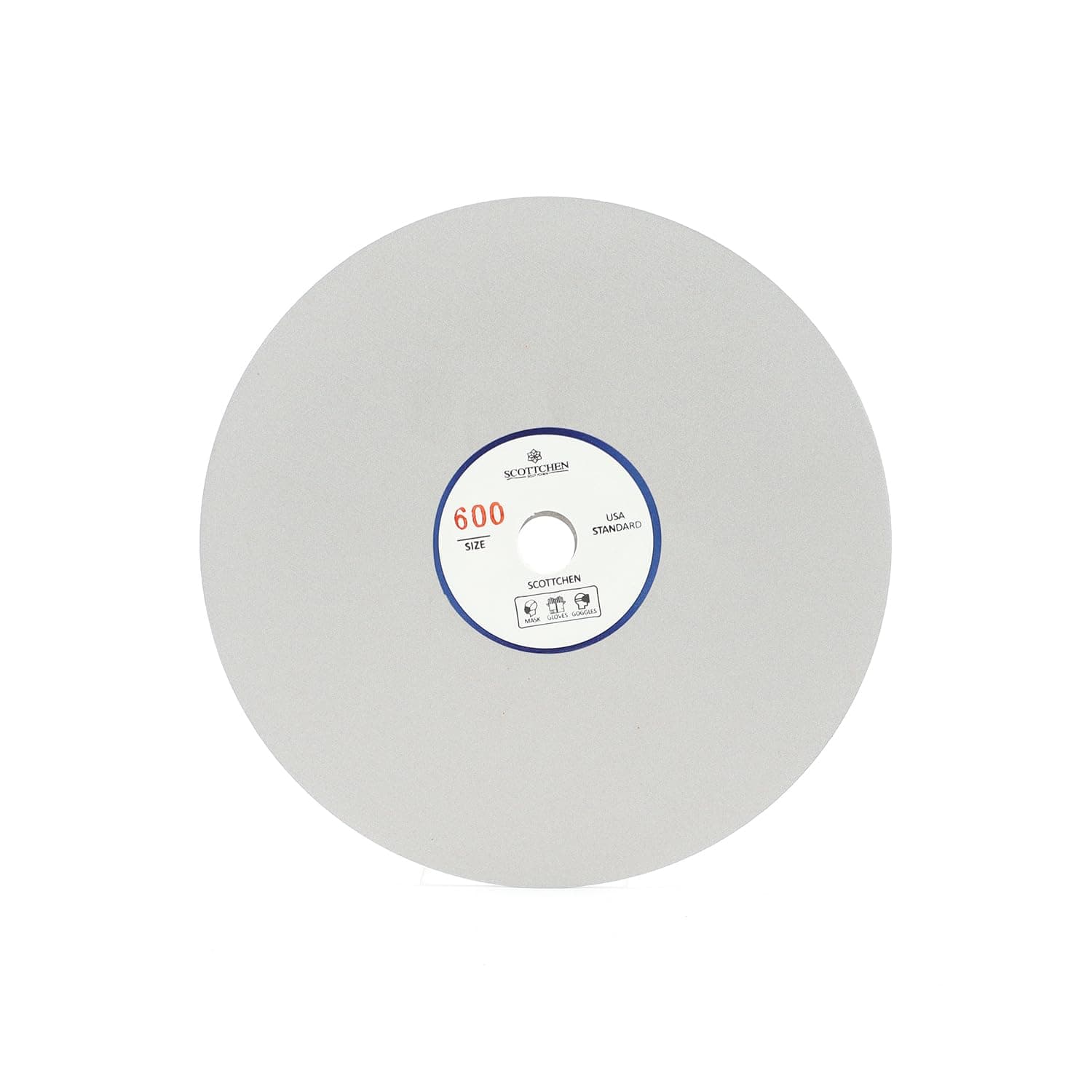 SCOTTCHEN Diamond Grinding Wheel Disc 6" x 1/2" Arbor Hole 600 Grit Abrasive Flat Lap Wheel Sanding Disc for Granite Marble Gem - 1pack