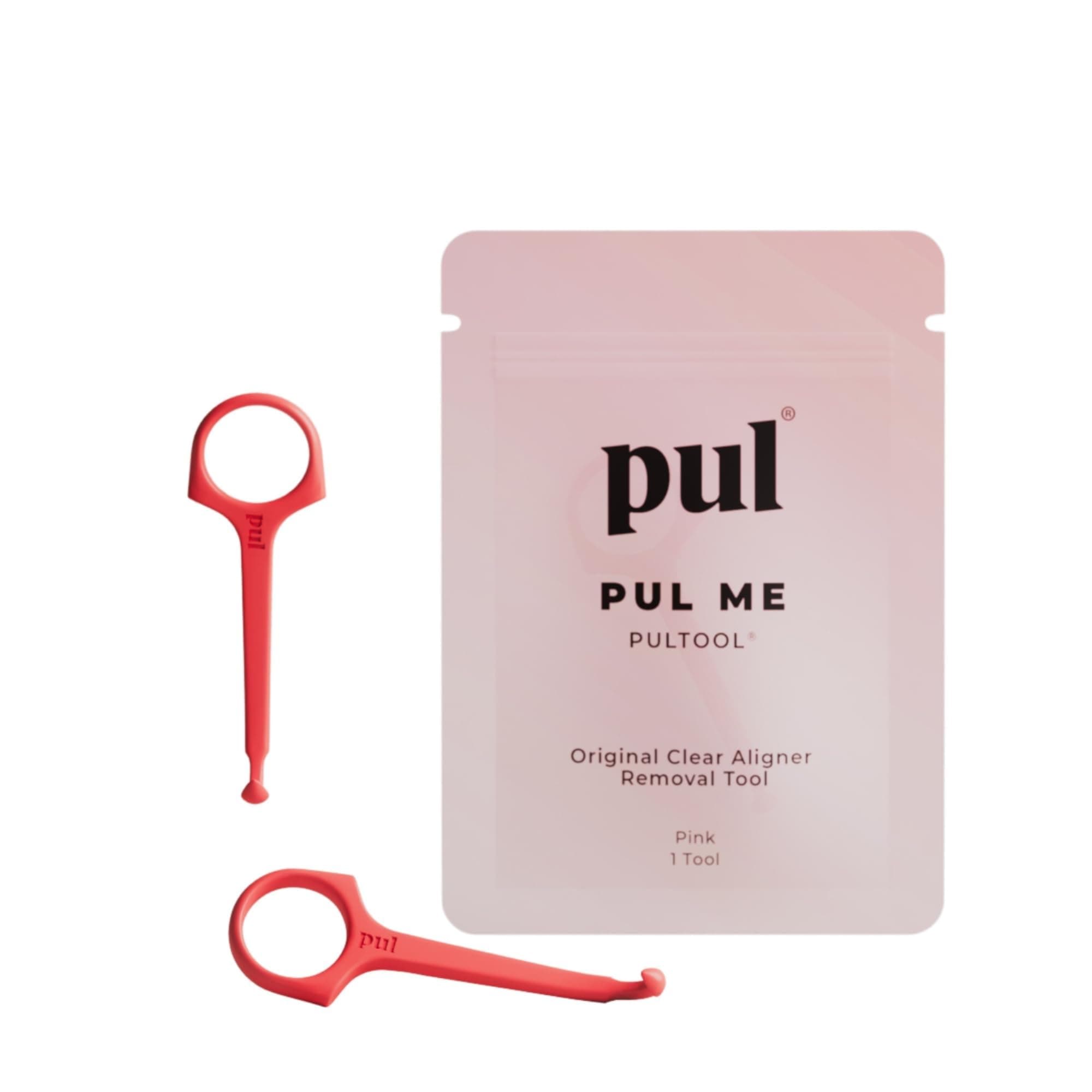 PUL Pack of 2 Aligner Removal Tool – Invisalign Remover Tool & Retainer Hook for Clear Aligners, Trays & Night Guards – Reusable Invisalign Accessories, Aligner Hooks & Retainer Removal Hook – Pink