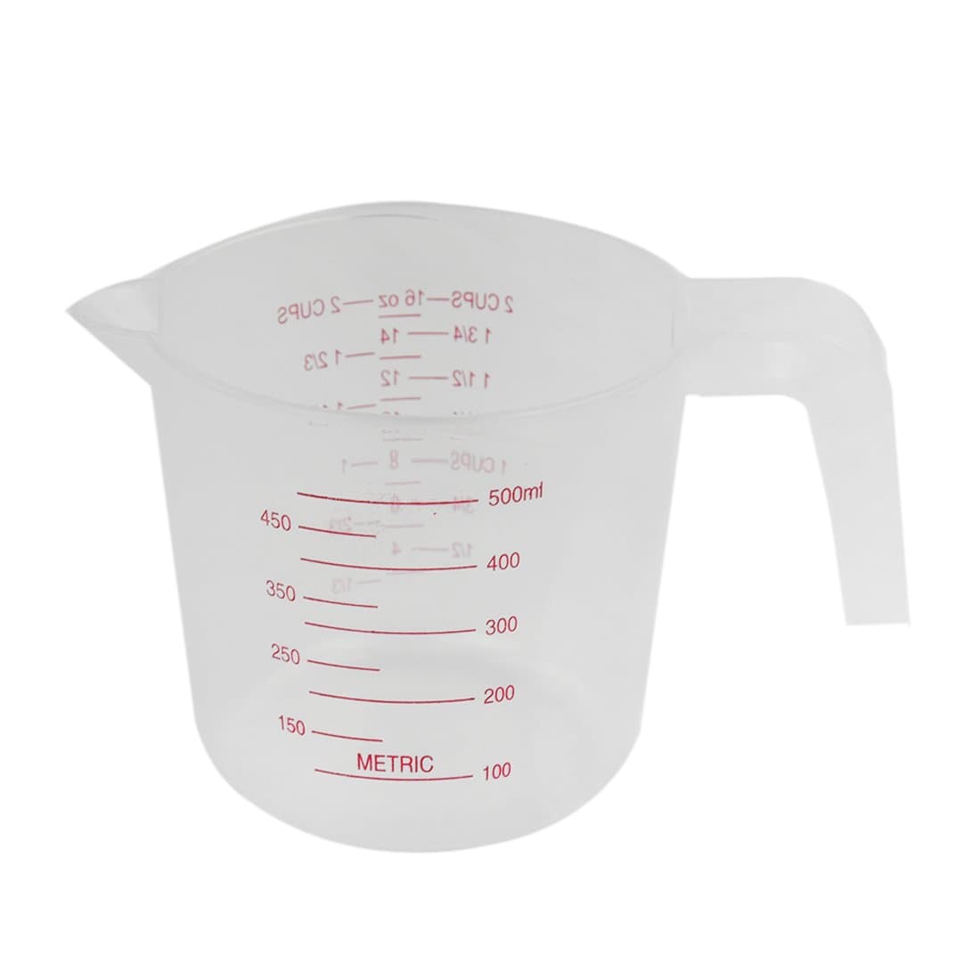 DaysAgo 500ml Home Lab Measuring Jug Pitcher Plastic Handle Pour Spout Container