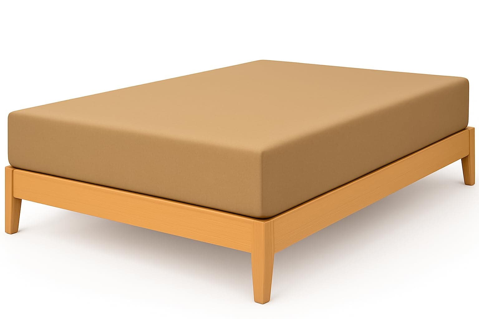 100% Egyptian Cotton 40CM/16 Extra Deep Fitted Sheets (Beige, Super King)