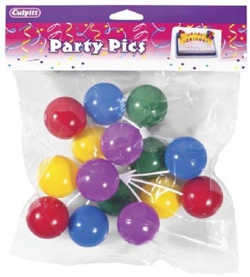 Balloon Cluster Cake Decorations (3 pc)