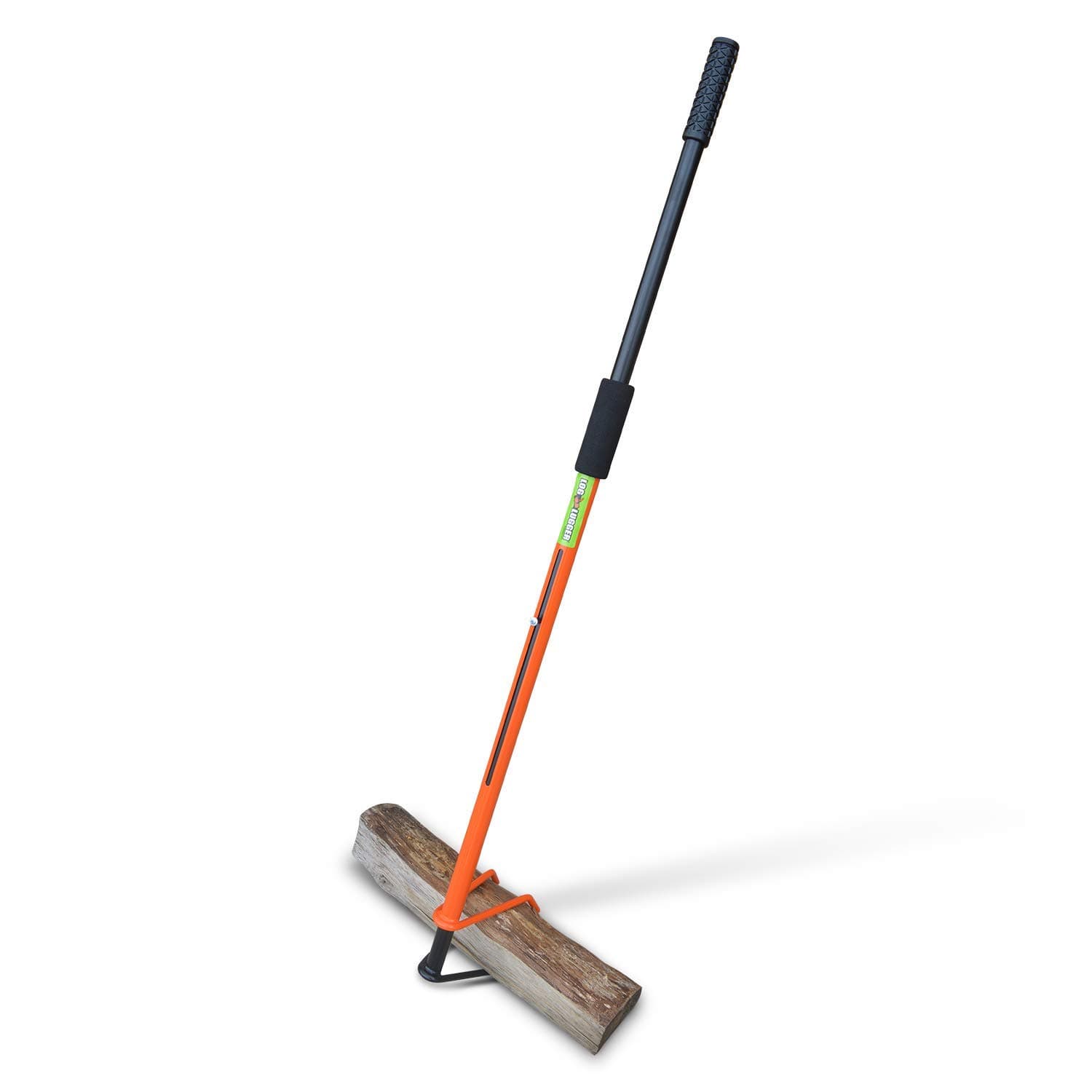 Firebuggz Fireplace Tools - 47" Original Log Lugger Campfire Wood Placement Tool, Heavy Duty Metal Wood Turner and Grabber, Campfire Accessories, Log Grabber Fire Tongs for Fire Pit, Made in USA