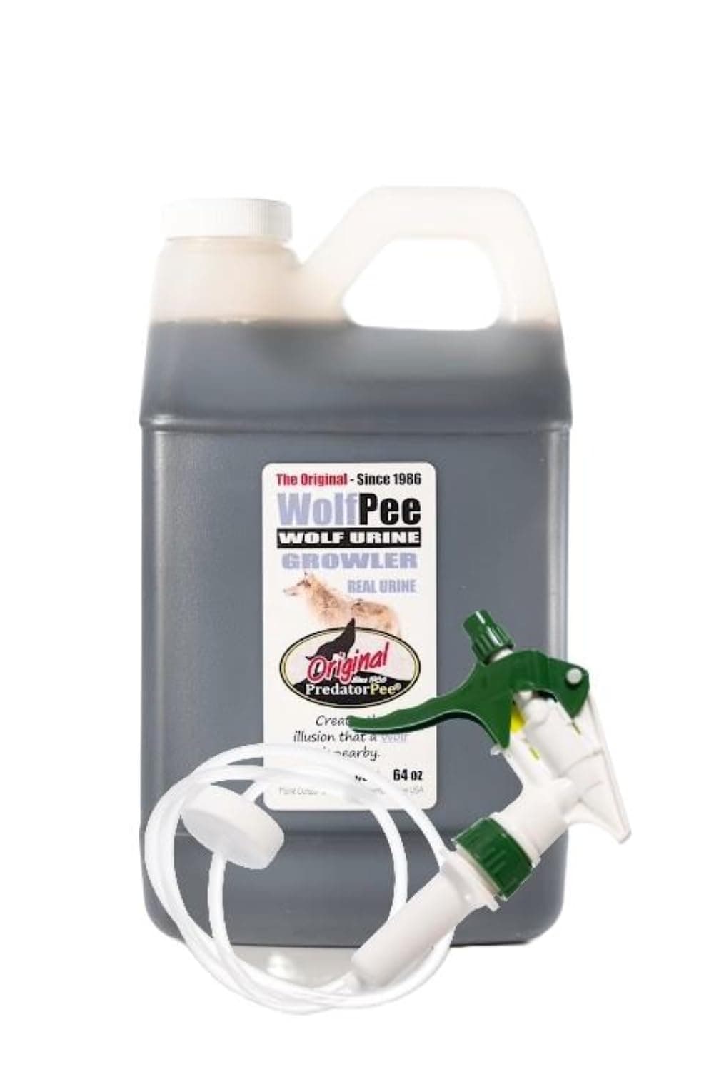 PredatorPee 100% Wolf Urine - Territorial Marking Scent - Creates Illusion That Wolf is Nearby