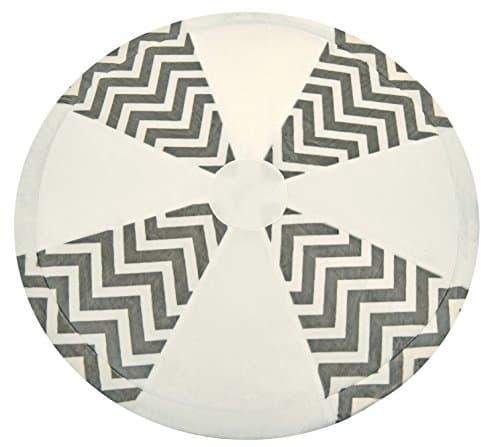 Luna Lullaby Tummy Time Mat, Chevron Grey