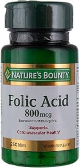 Folic Acid 800 mcg Tabs, 250 ct