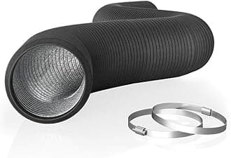 AC Infinity Flexible 100mm Aluminum Ducting, Heavy-Duty Four-Layer Protection, 2.4m Long for Heating Cooling Ventilation and Exhaust, 4" Ducting, 8 ft. Long