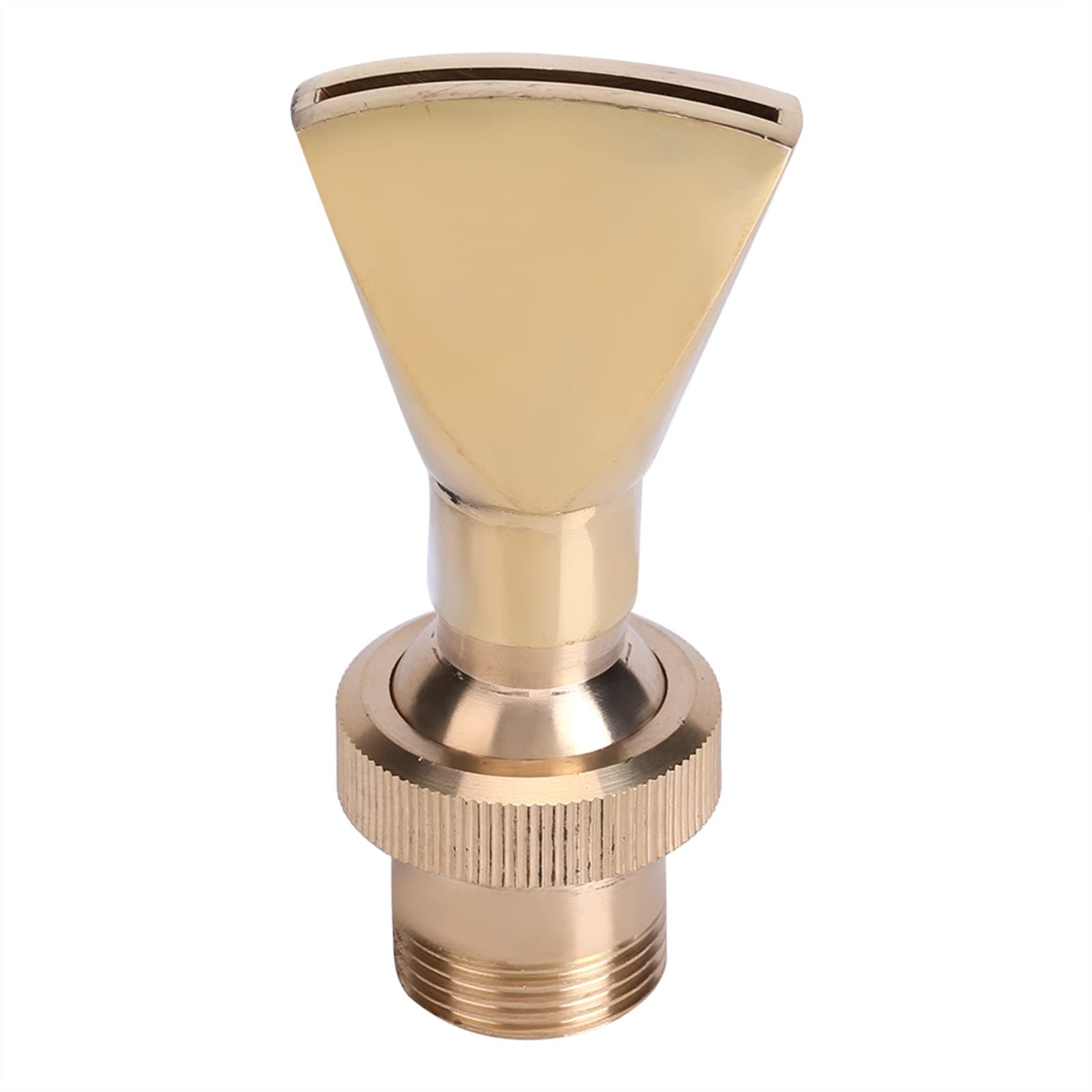 Zerone Fountain Nozzle, 1/2" DN15 3/4" DN20 Direction Adjustable Fan Shaped Brass Fountain Nozzle Sprinkler Spray for Garden Pond, Amusement Park,