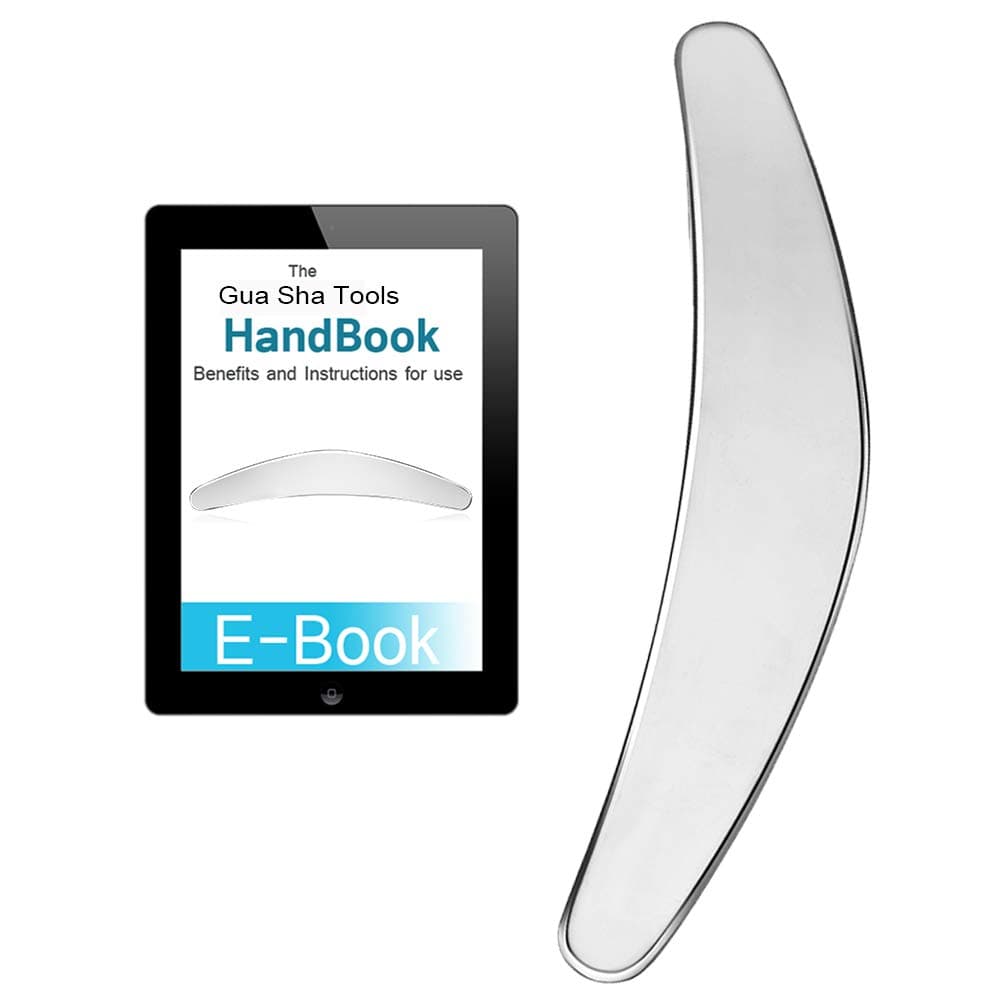 Gua Sha Scraping Tool with Smooth Edge Physical Therapy Tool Professional Stainless Steel Trigger Point Treatment Myofascial Release Tool Sidekick Tool Massager Tool for Body Neck Shoulder Heel Feet