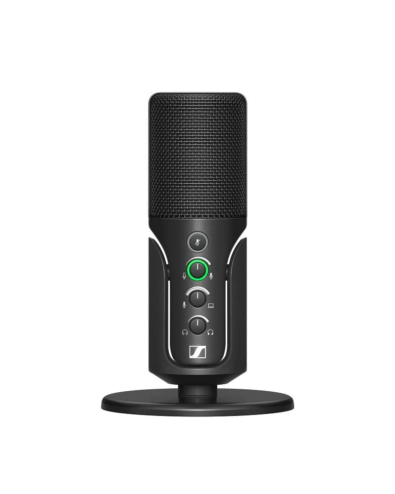 Sennheiser PROfile USB Microphone with Table Stand - Plug & Play Design, Perfect for Podcasting & Streaming, Cardioid Condenser Capsule, 1.2m USB-C Cable - Black (700065)