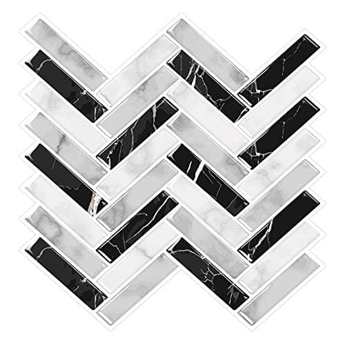 Cocotik Peel and Stick Tile 10.5"x10" Decorative Backsplash Kitchen Tile - Pack of 10