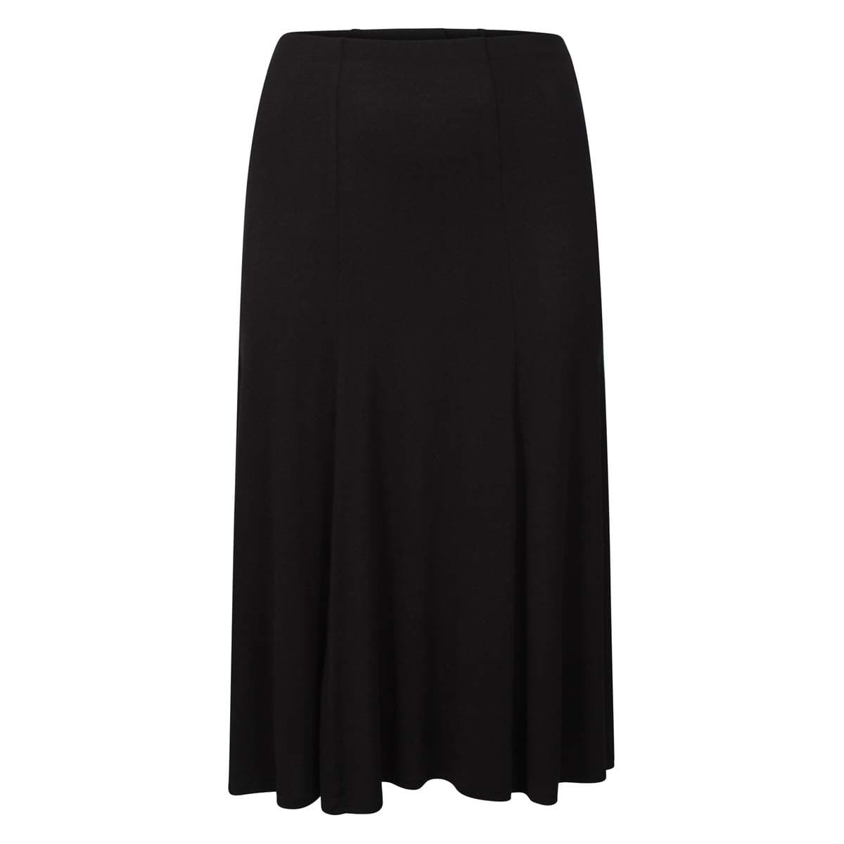RPEAL Plus Size Ladies 6 Panel Jersey Skirts