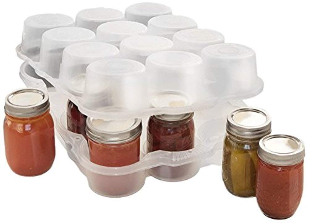 Protector for Canning Jars, Semi-Clear, 12-Pint Jars