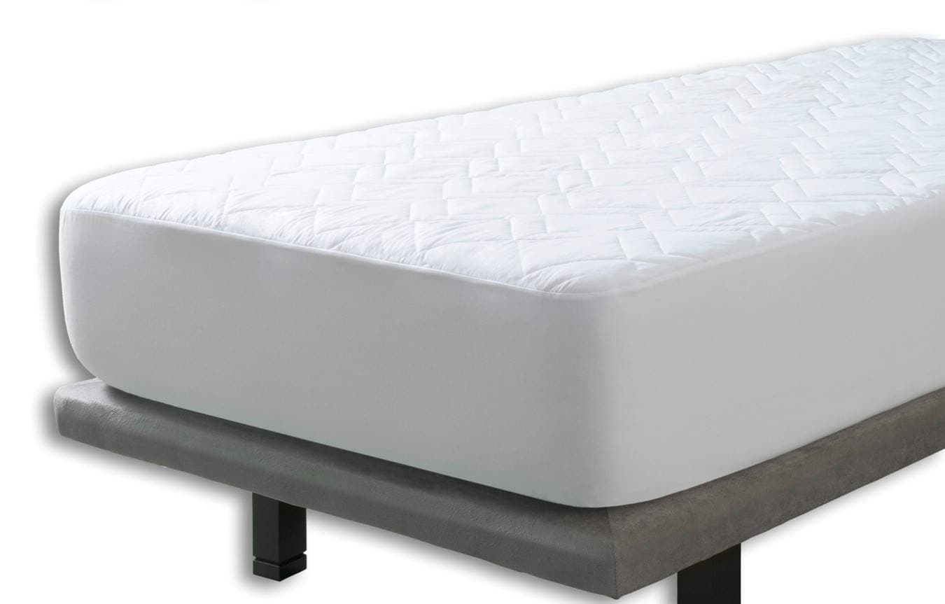 Velfont Aloe Vera Microfiber Reversible Quilted Mattress Protector, Single Size (90x190/200cm)