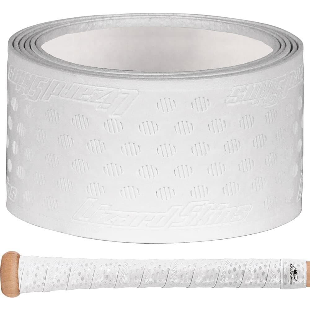 Lizard Skins DSP Ultra 1.1mm Bat Grip – Next-Gen Durasoft Polymer Baseball & Softball Bat Tape (Diamond White)