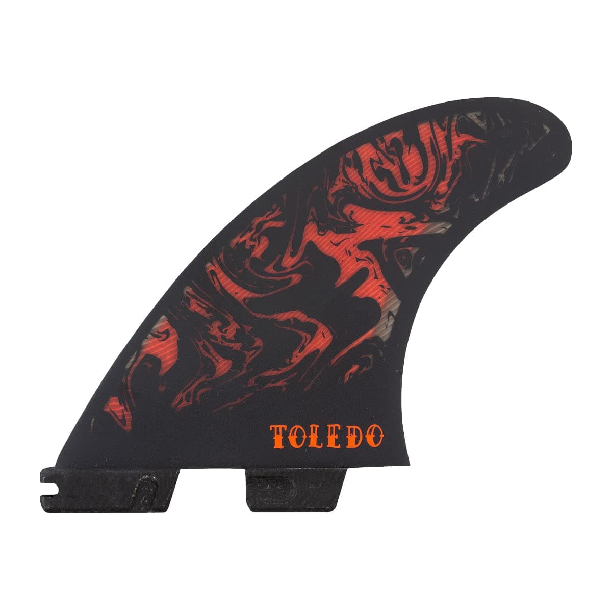 2 FT PC Tri-Fin Set Black-Red L