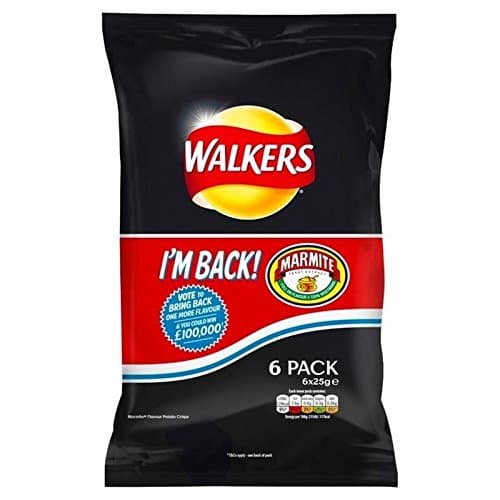 Walkers Marmite Crisps 6X25g