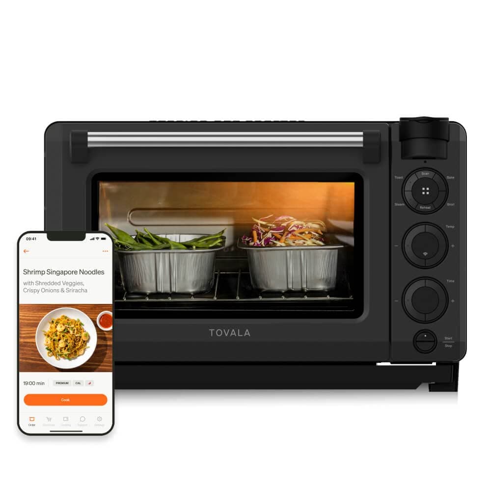 Tovala Gen 2 Smart Steam Oven with Multi-Mode Programmable Cooking Small Black and Stainless