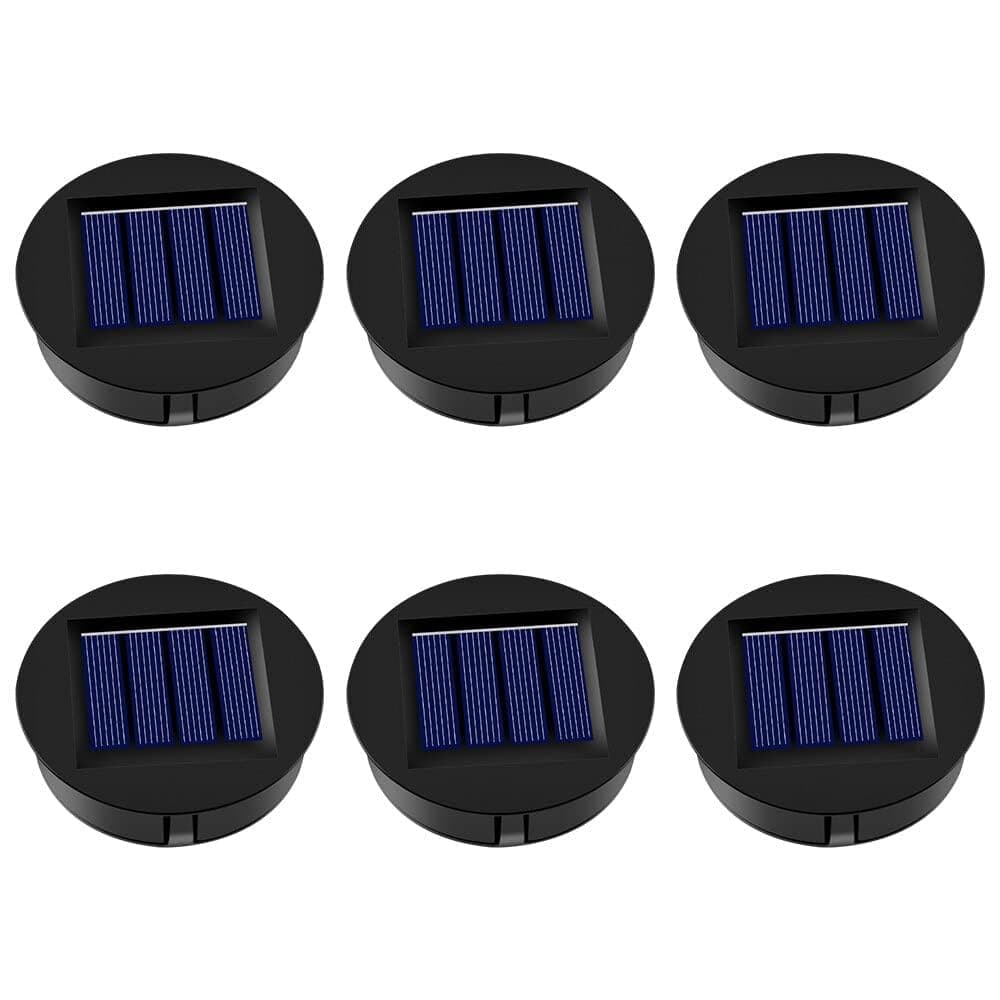 Solar Lights Replacement Top LED Solar Panel, Replacement Solar Panels for Garden Lights Replacement Solar Light Units, Solar Lights Replacement Top for Outdoor Hanging Lanterns (6PCS 8CM/3.15)