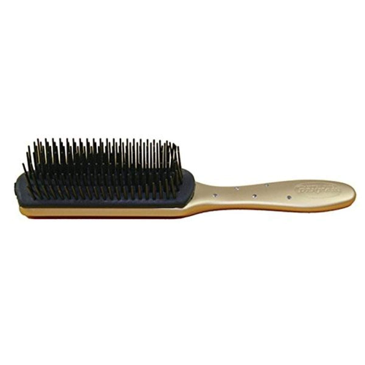 Denman 7 Row Diamante Gold Classic Styler, Medium