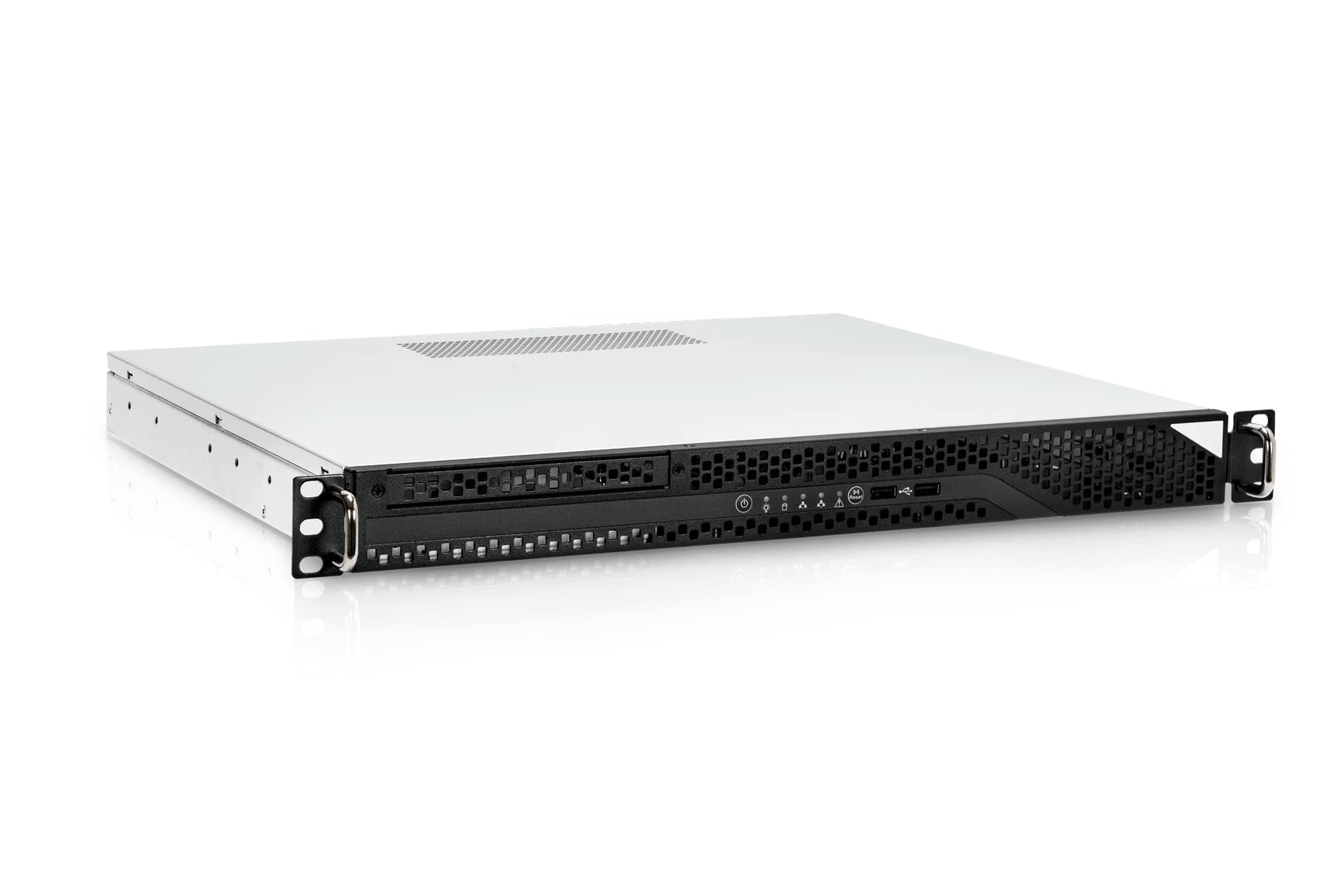 IN WIN RA100 1U Compact Rackmount Server Chassis with 315W 80+ Gold Power Supply, Front USB 3.0 Ports x 2