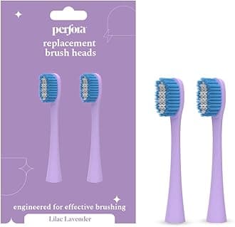 Brush Heads (Pack of 2) for Electric Toothbrush (Lilac Lavender)