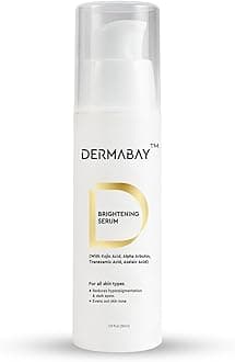 Dermabay Skin Brightening Face Serum, for dark spots, pigmentation, uneven skin tone, with Kojic Acid & Alpha Arbutin, 30 ML