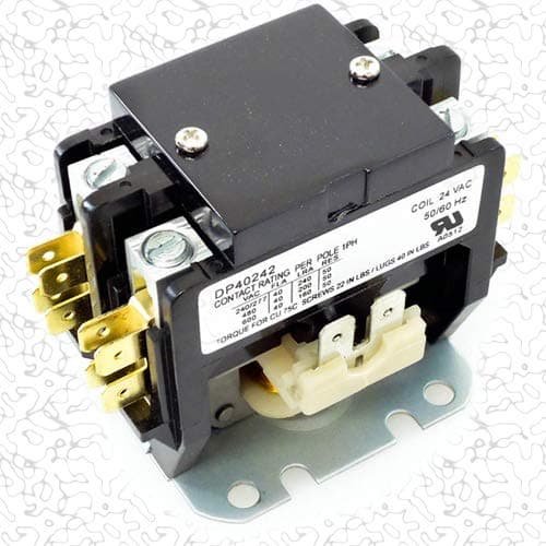 Replacement for Payne Double (2) Two Pole 40 Amp Replacement Condenser Contactor P282-0421