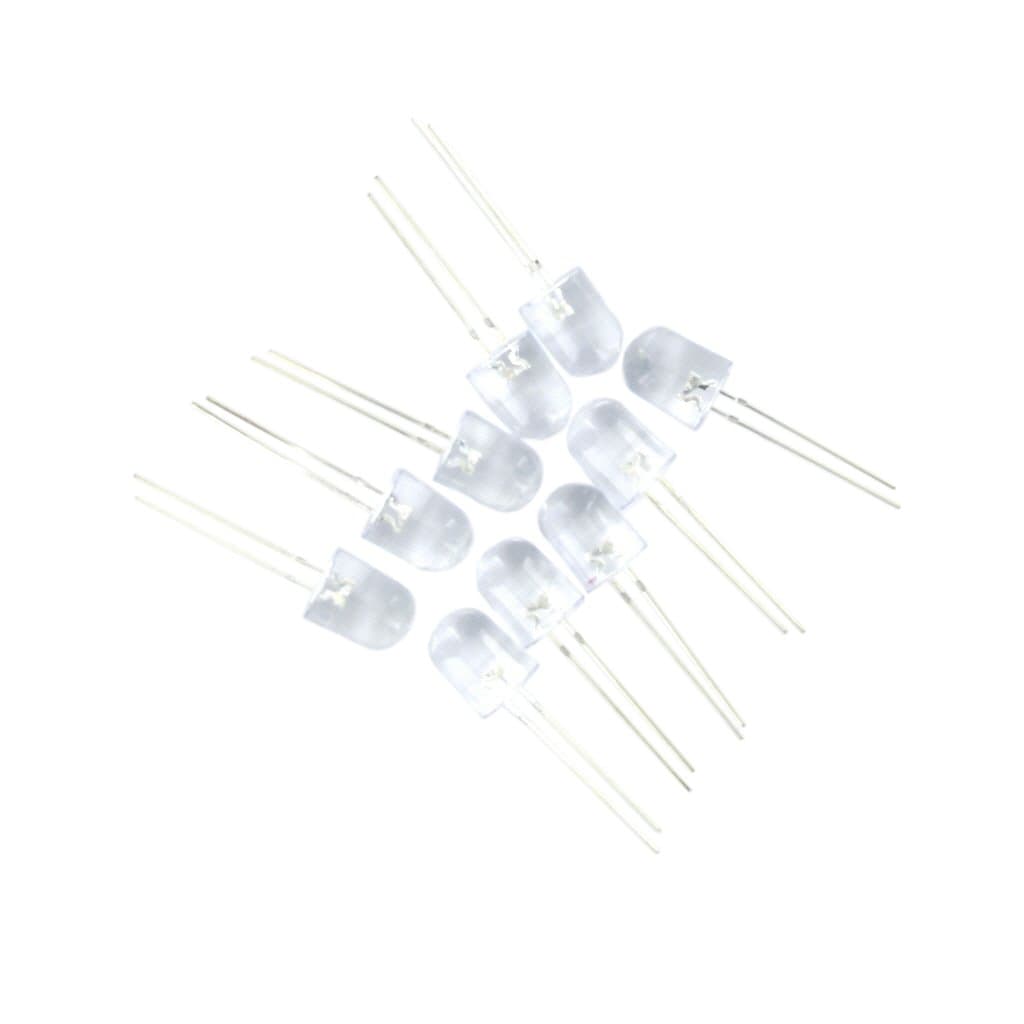 10PCS 10mm Ultra Bright White LED