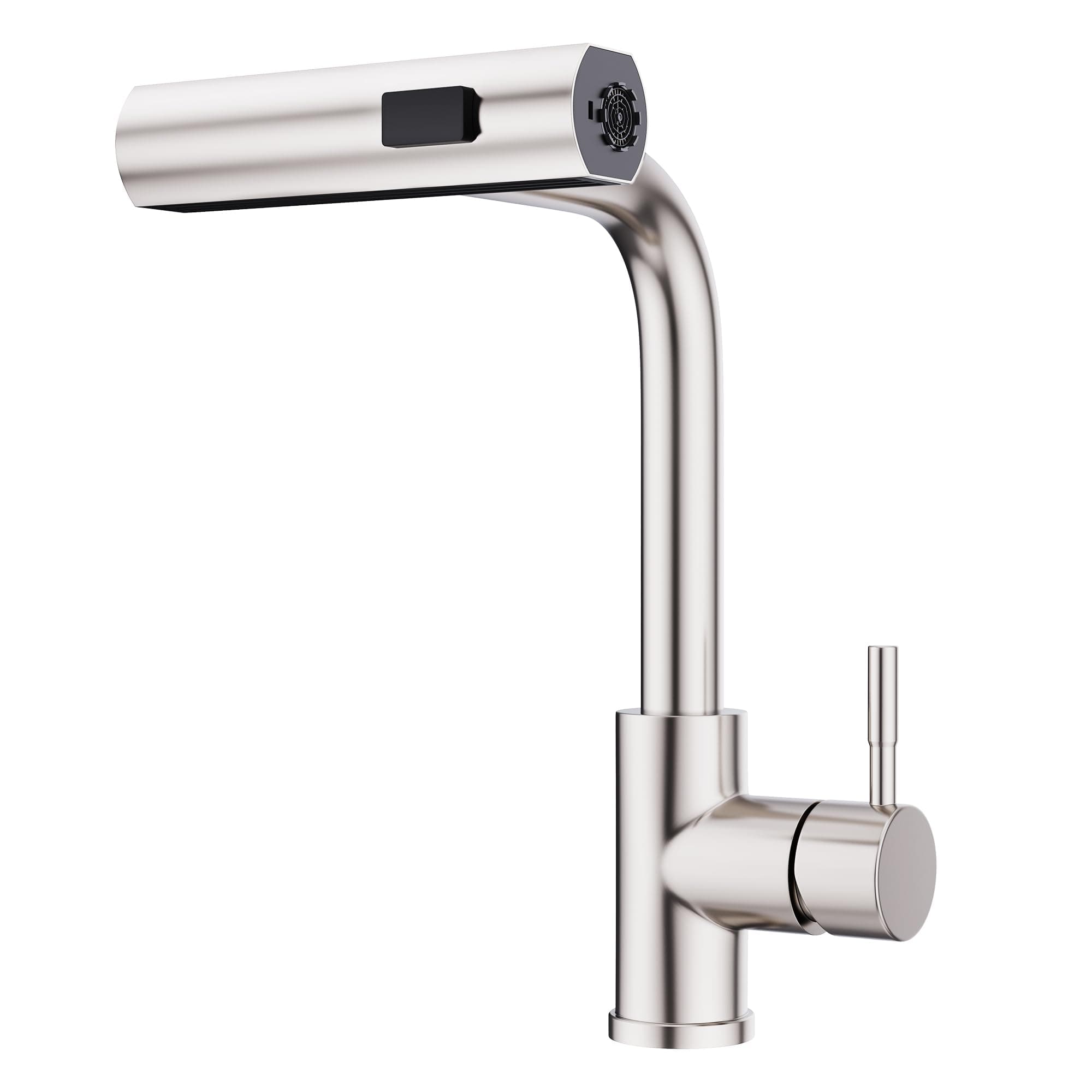GIMILI Kitchen Faucet with Pull Down Sprayer Brushed Nickel Waterfall Modern Kitchen Sink Faucet
