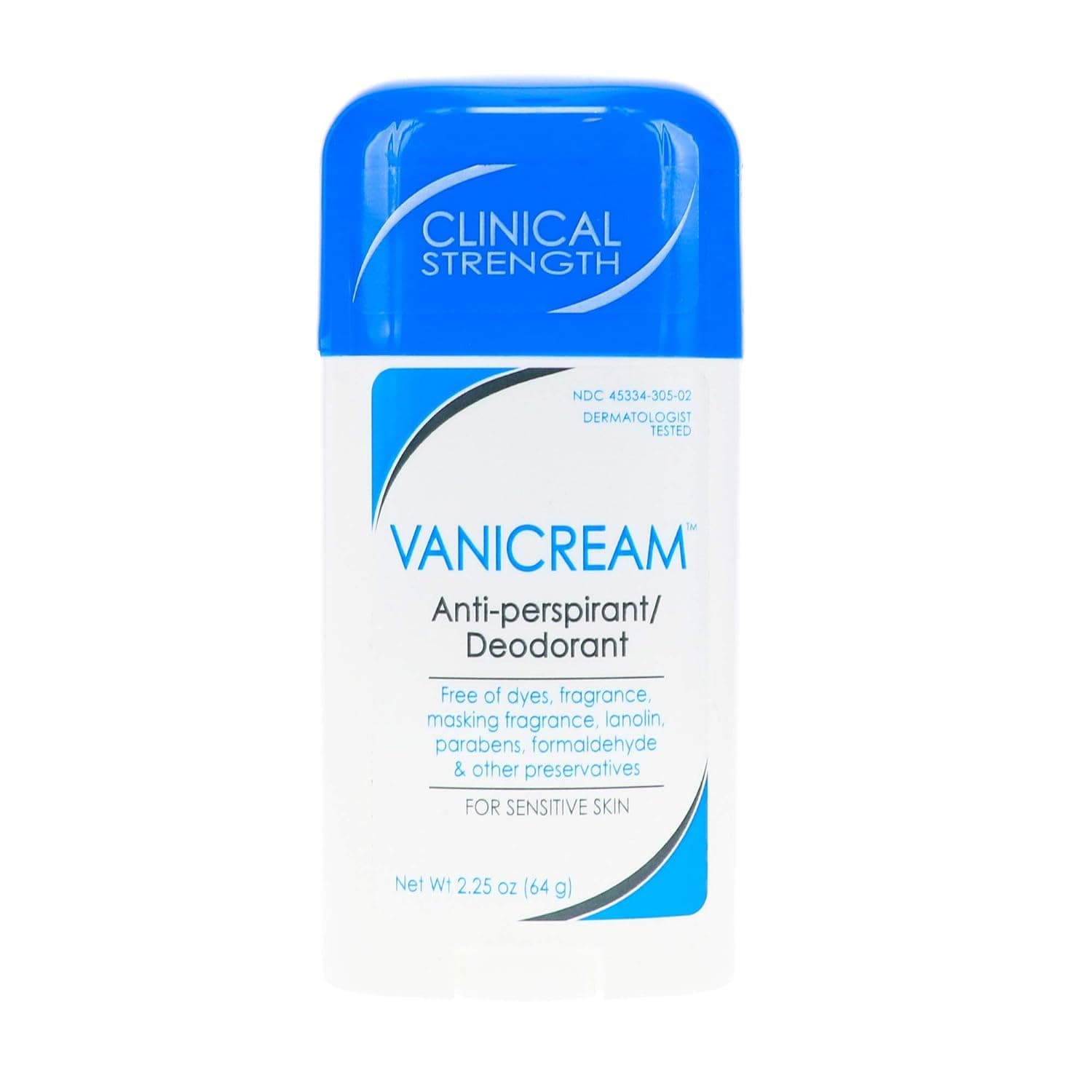 2 Value Pack Vanicream Anti-Perspirant Deodorant Clinical Strength Sensitive Skin 2.25 Ounces