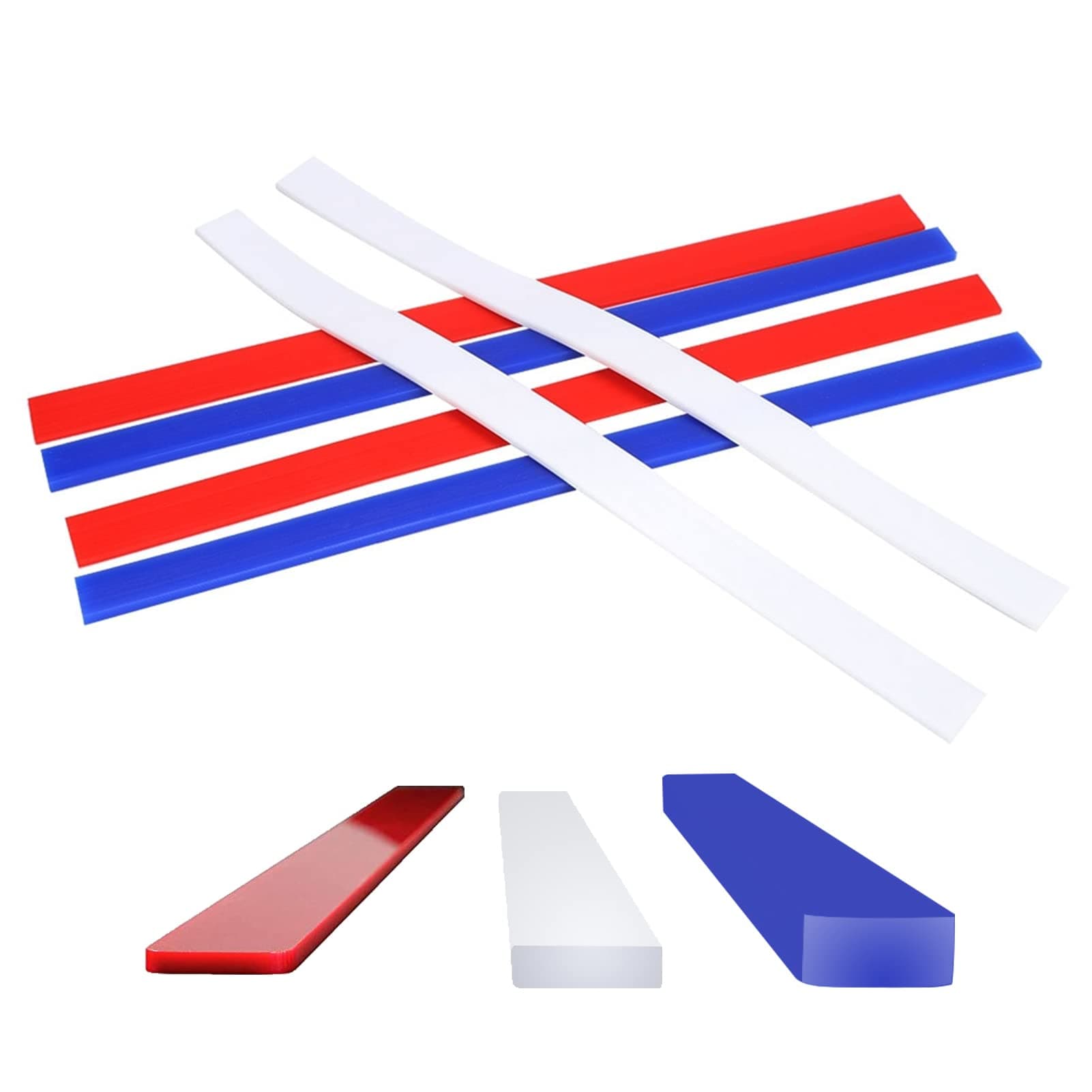 6Pcs Silicone Rolling Pin Guides, Dough Leveler Sticks Dough Ruler Measuring Dough Strips Guides Pastry Ruler Perfection Sticks for Thickness Guide Pastry Cookie Kitchen Restaurant