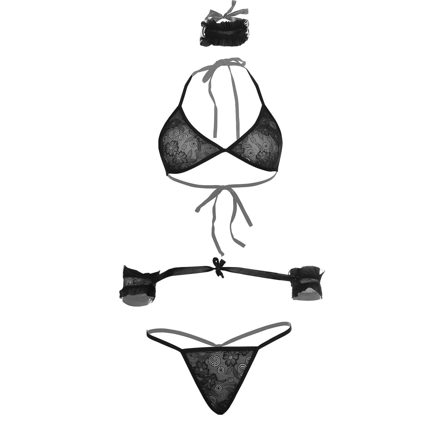 MYZA Women's Lace Lingerie Set/Bikini Set (Pack of 1)