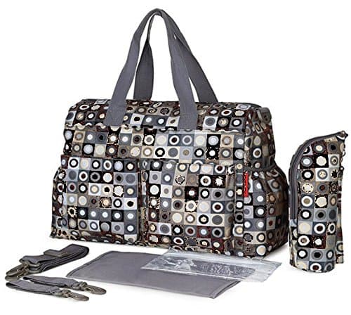 KIPKITS Diaper bag with changing pad 4 pieces set