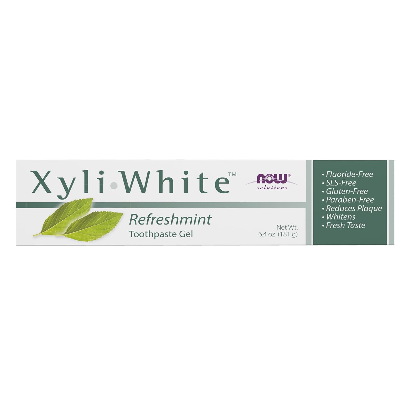 Solutions, Xyliwhite™ Toothpaste Gel, Refreshmint, Cleanses and Whitens, Fresh Taste, 6.4-Ounce