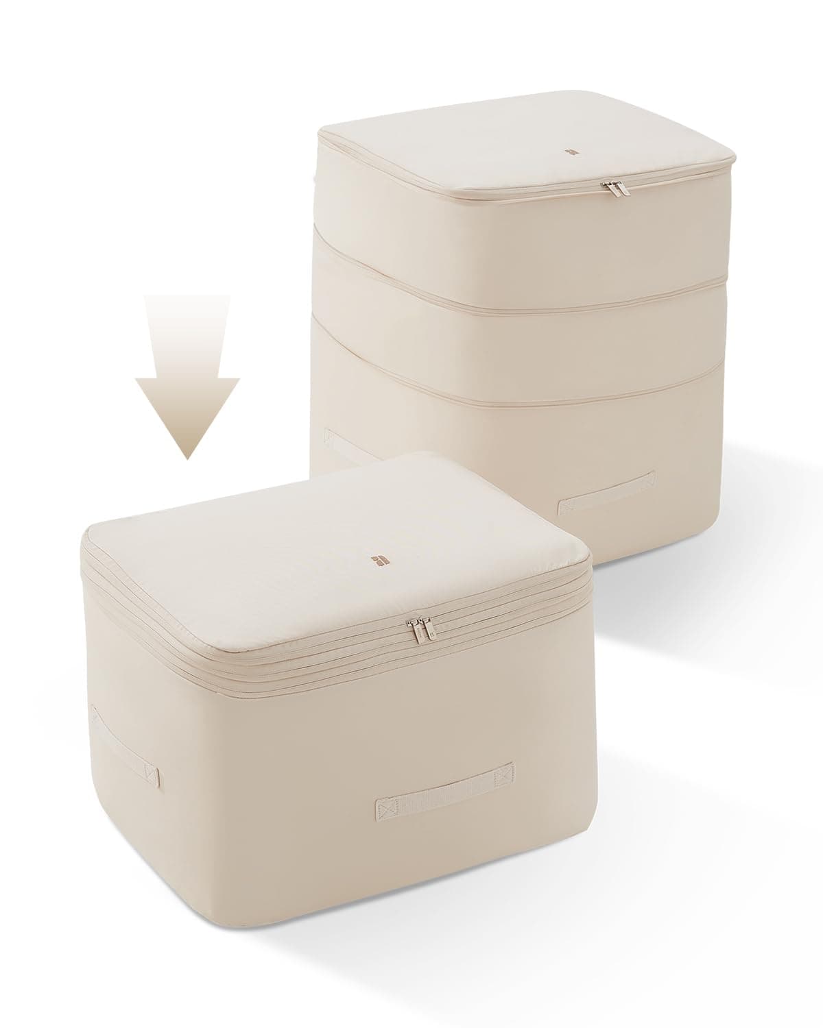 EACHY3-Pack Comforter Storage Bag Blanket Storage Bags, Compression Bags for Blanket Comforter, Ultra Space Saving Self Compression Organizer