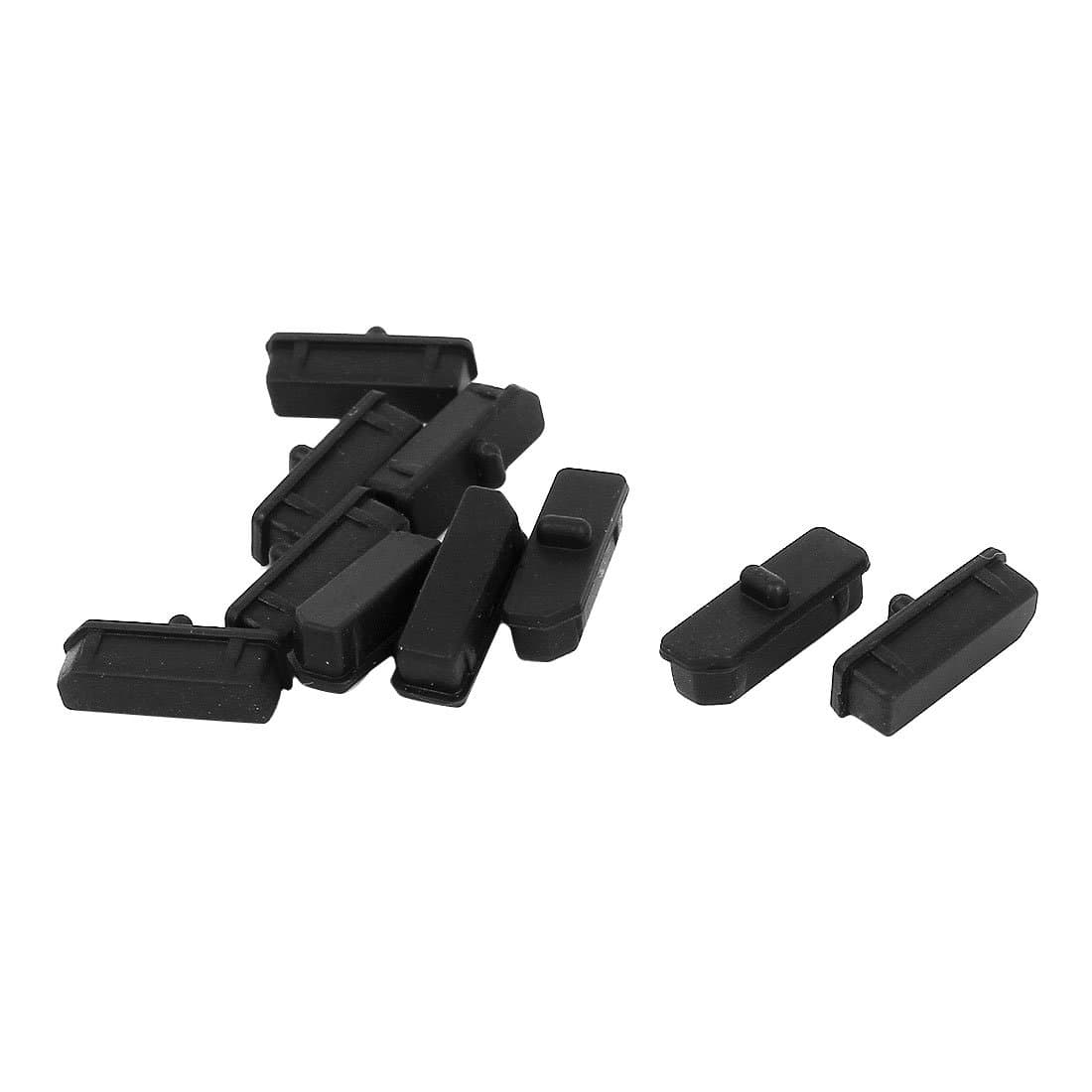 uxcell Anti Dust Plug Computer Port Protector, Silicone Anti Dust Cover Cap Port Stopper for Display Port (Pack of 10)