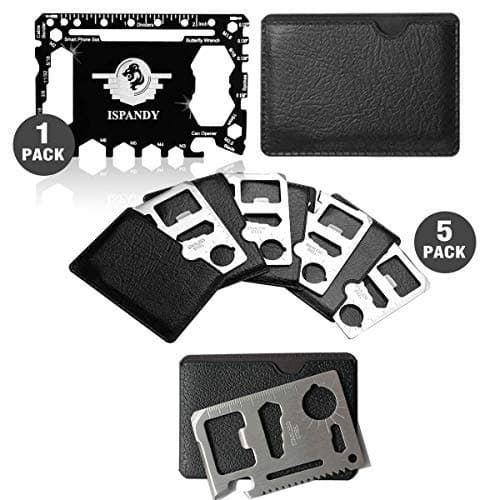 Stocking Stuffers for Men Credit Card Tool Gift Set with 46 in 1 Pocket Tool Multi Wallet Tool Card,11 in 1 Credit Card Survival Tool,Gadgets Gift for Dad,Husband,Brother-Father's Day Gift,Birthday