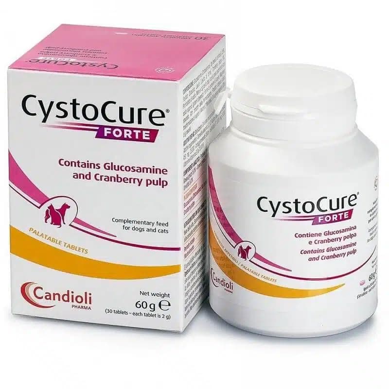 CystoCure FORTE I Complementary Feed & Urinary Tract Supplement for various breeds and sizes of Dogs & Cats - Pack of 30 Tablets