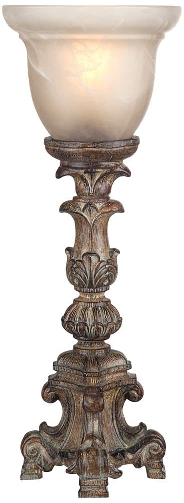 フランス語CandlestickベージュWash 18 "高アクセントコンソールランプ